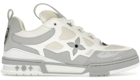 LV Skate 8 White and Gray